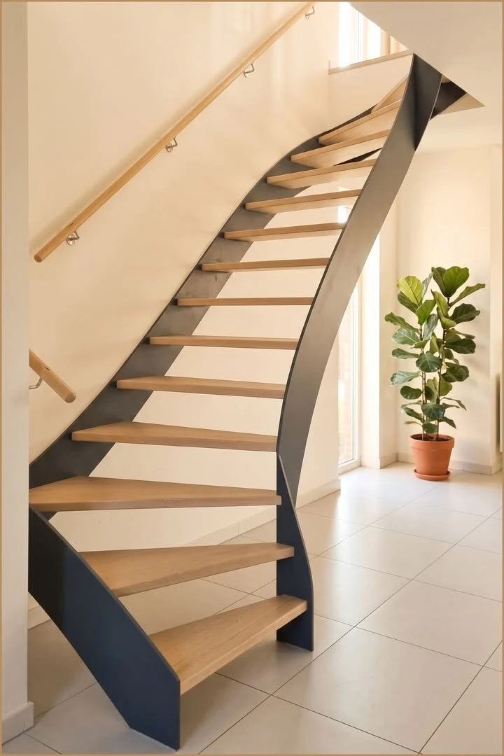 Diese Treppe sollte nicht nur zwei Etagen verbinden. Sie sollte auch das Tageslicht durch ...
