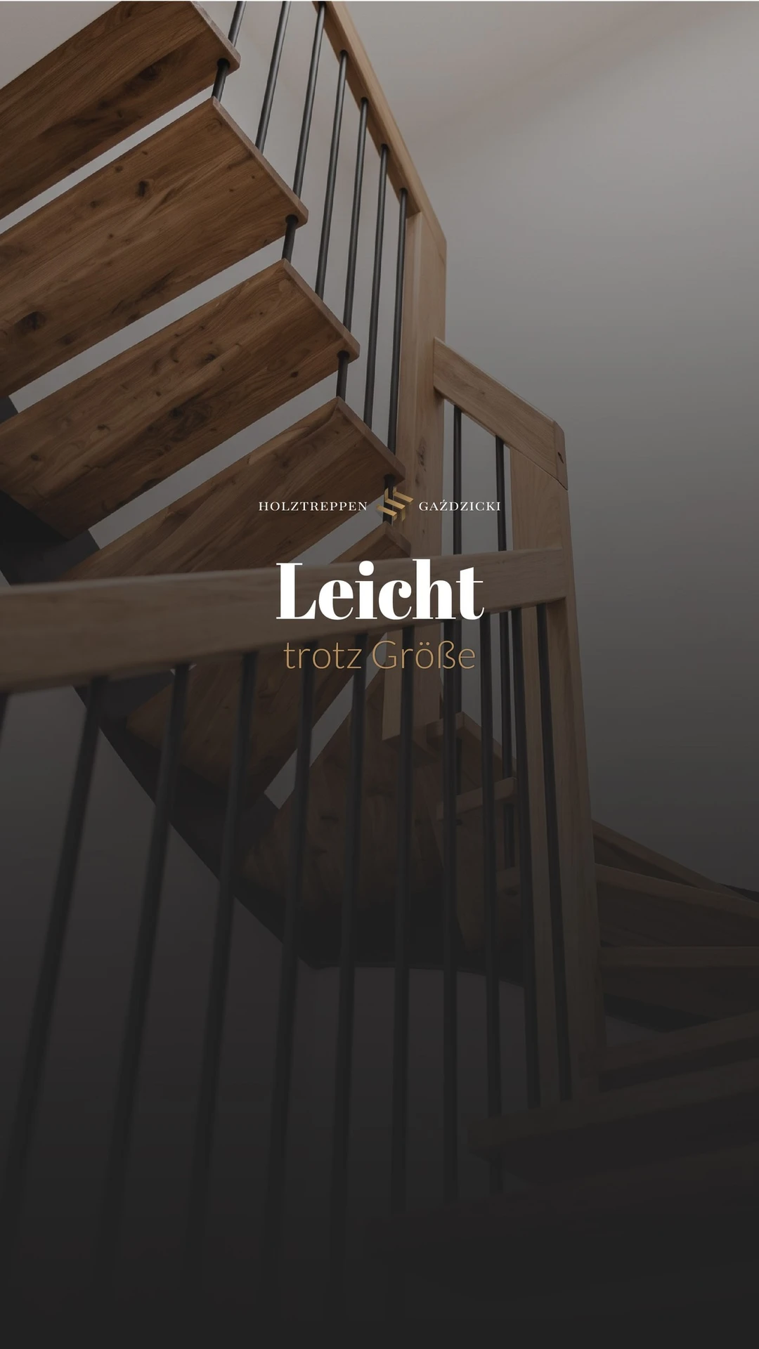 In diesem Haus sollte die Treppe nicht den ganzen Raum bestimmen. Sie sollte sich einfach ...