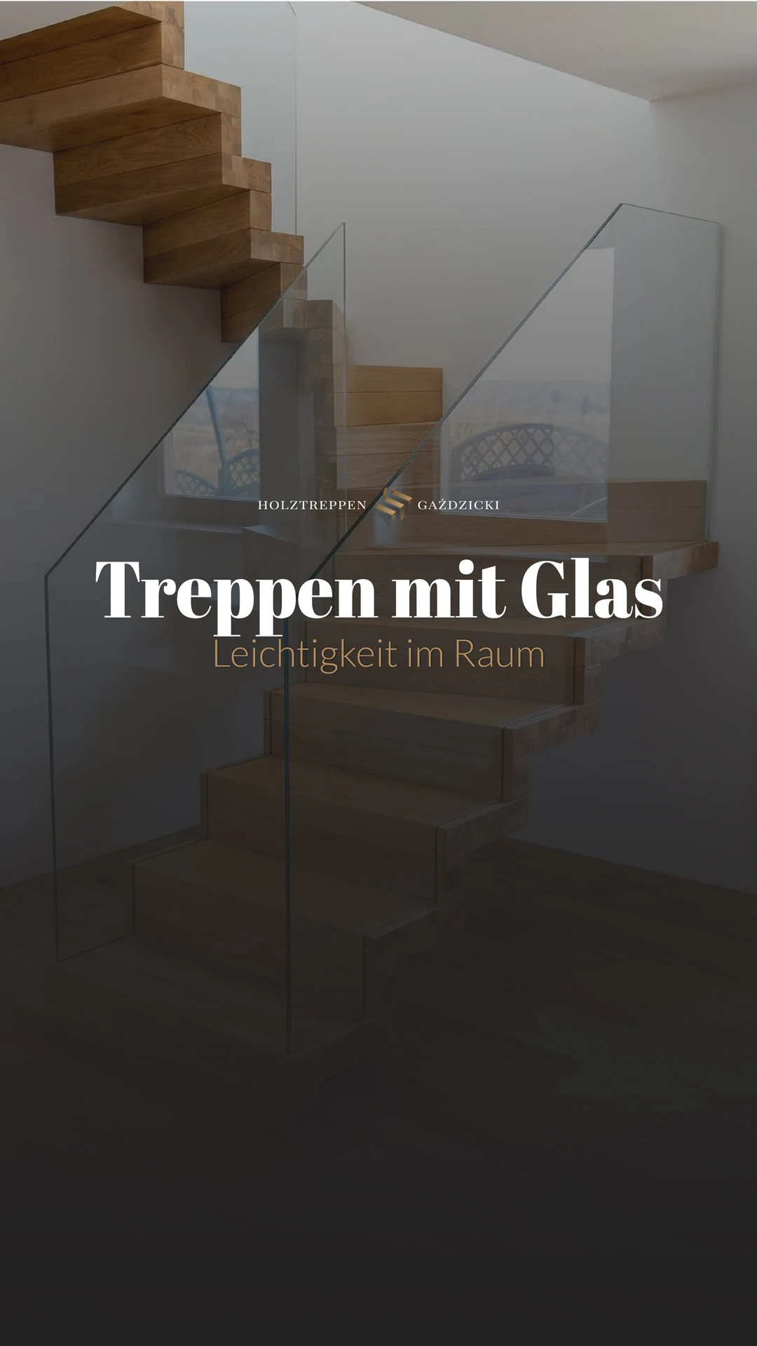 Glas hat bei einer Treppe einen großen Vorteil: Es nimmt dem Raum kein Licht. ✨

Deshalb w...