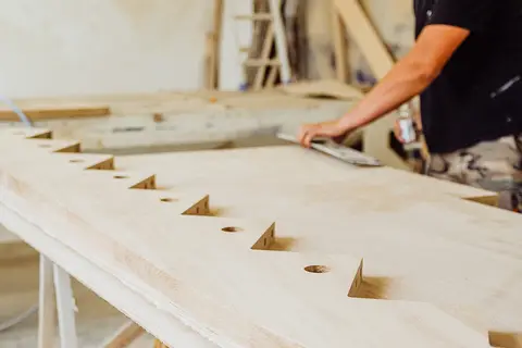 Holztreppe produktion
